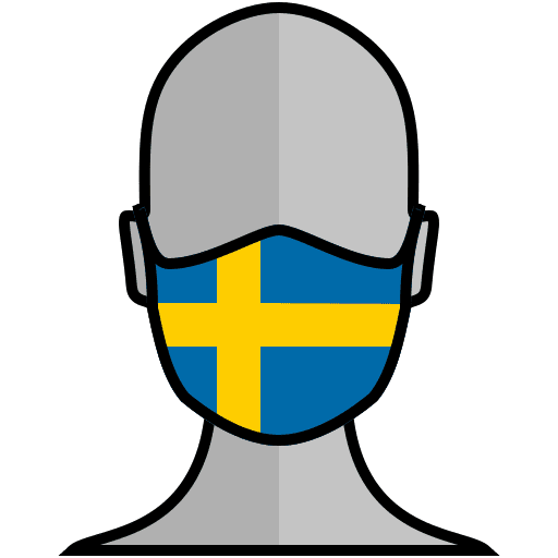 Face mask healthcare and medical sweden protection icon Face mask healthcare and medical sweden protection icon