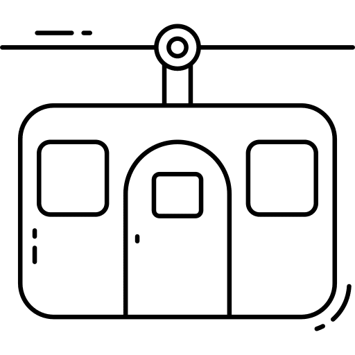 Cable car ski lift cable car cable car cabin icon Cable car ski lift cable car cable car cabin icon