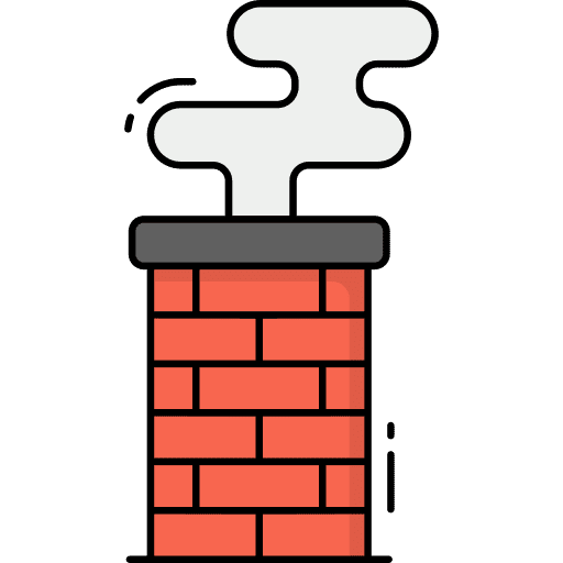 Chimney exhaust furniture and household roof icon Chimney exhaust furniture and household roof icon
