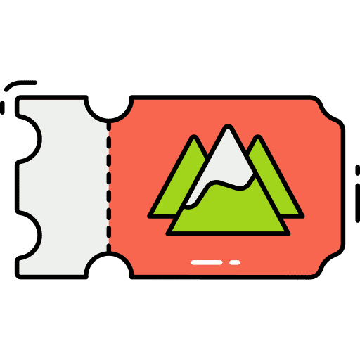Ticket access badge holidays icon Ticket access badge holidays icon