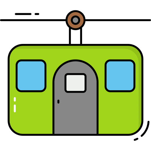 Cable car cable car cabin chairlift ski lift icon Cable car cable car cabin chairlift ski lift icon