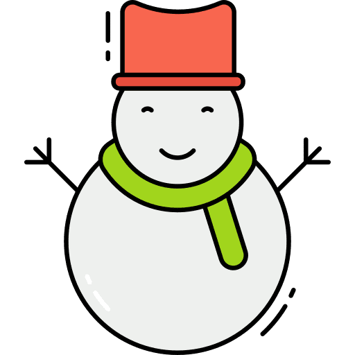 Snowman hat winter scarf icon Snowman hat winter scarf icon
