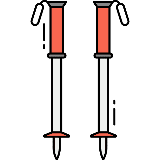 Trekking pole trekking pole ski poles hiking icon Trekking pole trekking pole ski poles hiking icon