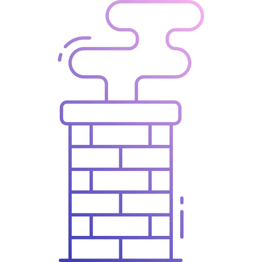 Chimney furniture and household chimney top exhaust icon Chimney furniture and household chimney top exhaust icon