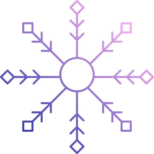 Snowflake snow cold winter icon