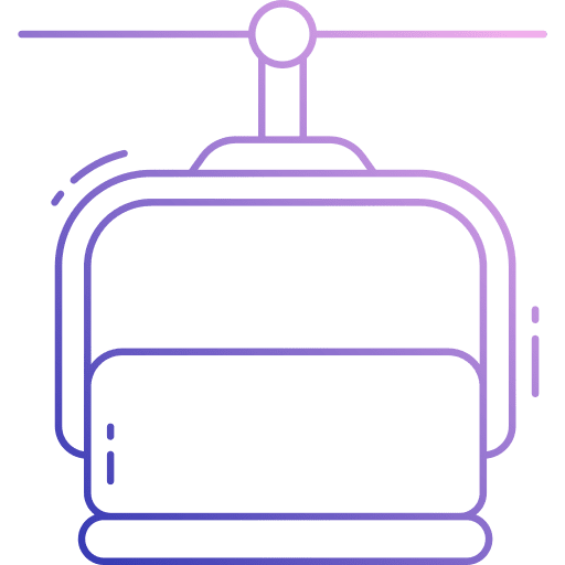 Ski lift adventure transport cable car icon Ski lift adventure transport cable car icon