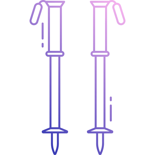 Trekking pole hiking sports and competition trekking pole icon Trekking pole hiking sports and competition trekking pole icon