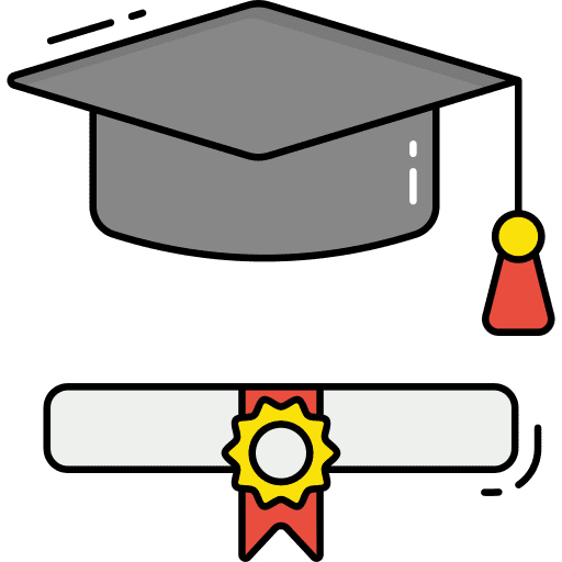 Graduation education university degree diploma icon Graduation education university degree diploma icon