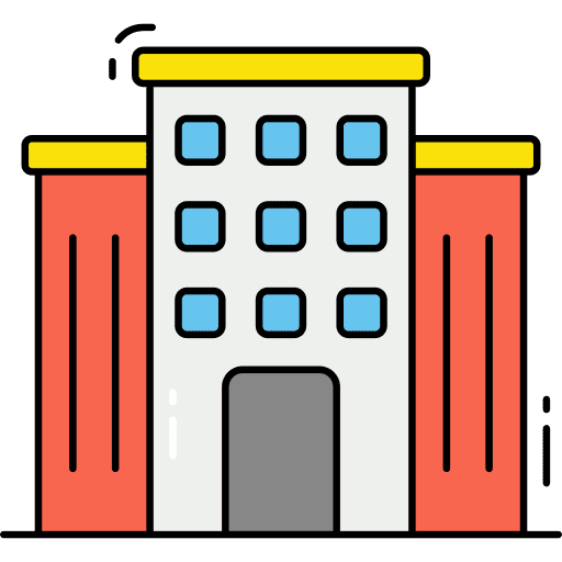 Office building architecture and city enterprise building icon Office building architecture and city enterprise building icon