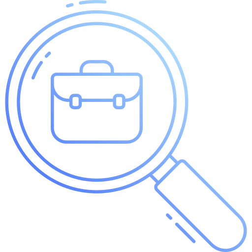 Curriculum vitae magnifier professions and jobs curriculum vitae icon