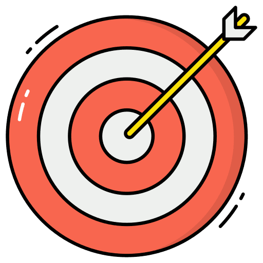 Goal objective dartboard dart icon Goal objective dartboard dart icon