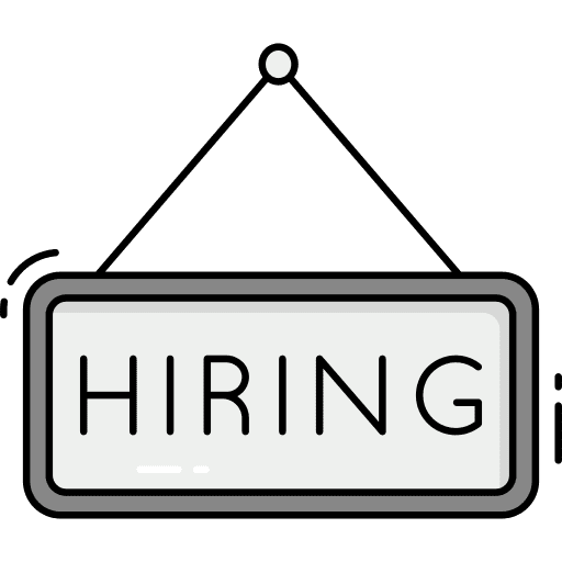 Hiring hire work signpost icon Hiring hire work signpost icon