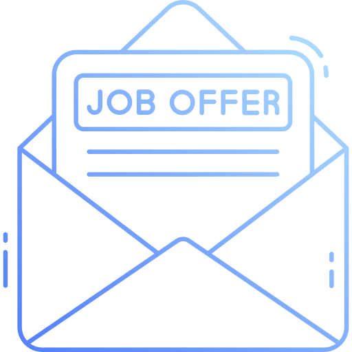 Job offer mail files and folders letter icon