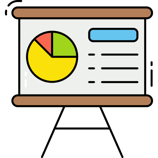 Presentation statistics presentation finances icon Presentation statistics presentation finances icon
