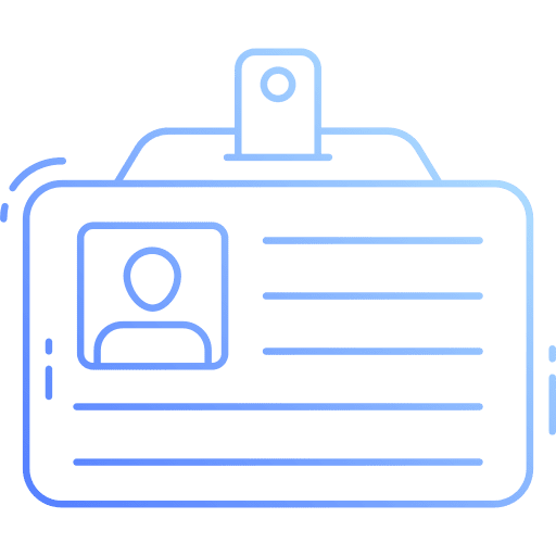 Id card id card identification user icon