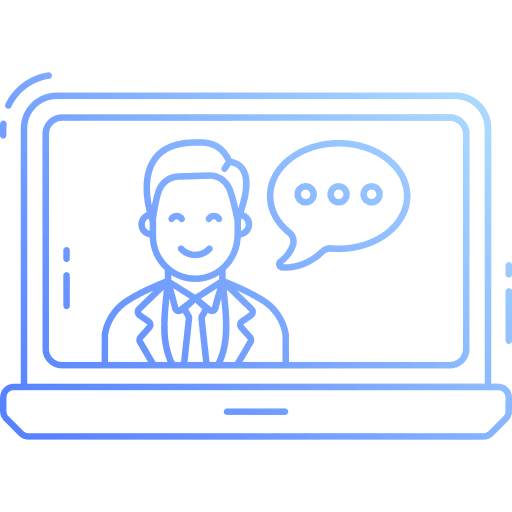Online interview online meeting communications online interview icon Online interview online meeting communications online interview icon