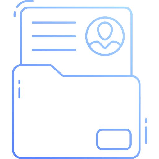Portfolio ui resume files and folders icon