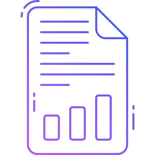 Seo report seo and web report card chart icon