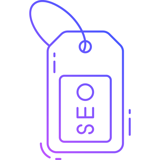 Seo tag seo and web tag label icon