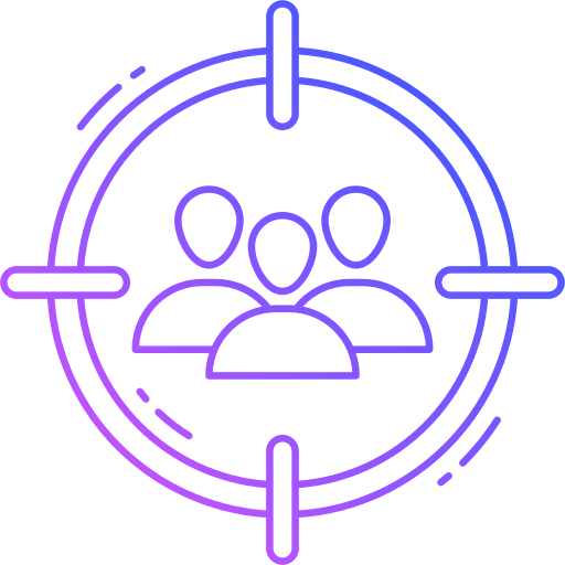 Target audience target audience seo and web customer icon