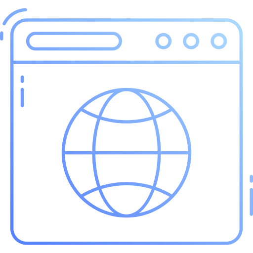 Website window internet browser icon Website window internet browser icon