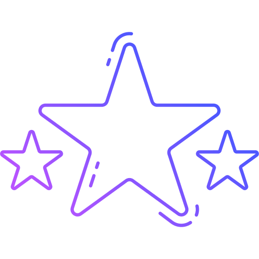 Rating feedback star success icon Rating feedback star success icon