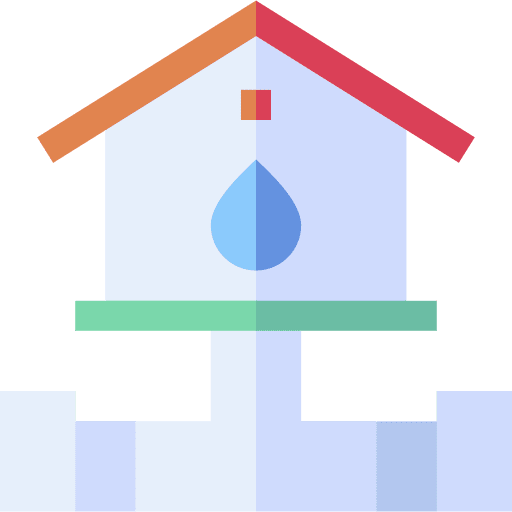 Home buildings water supply plumbing icon