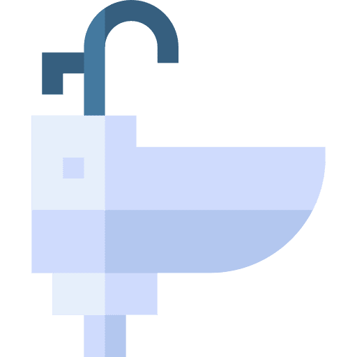 Sink faucet cleaner water icon