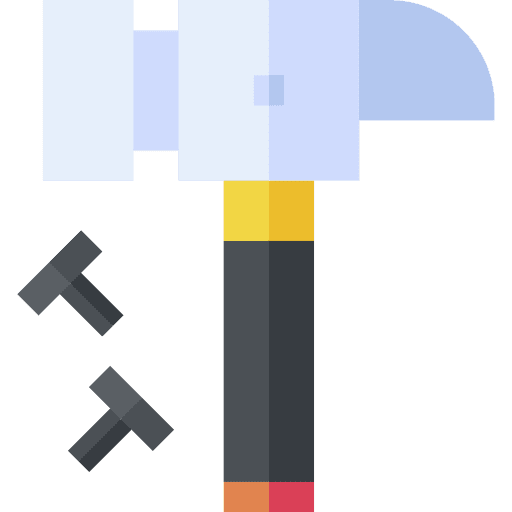 Hammer hammer nail home repair icon Hammer hammer nail home repair icon