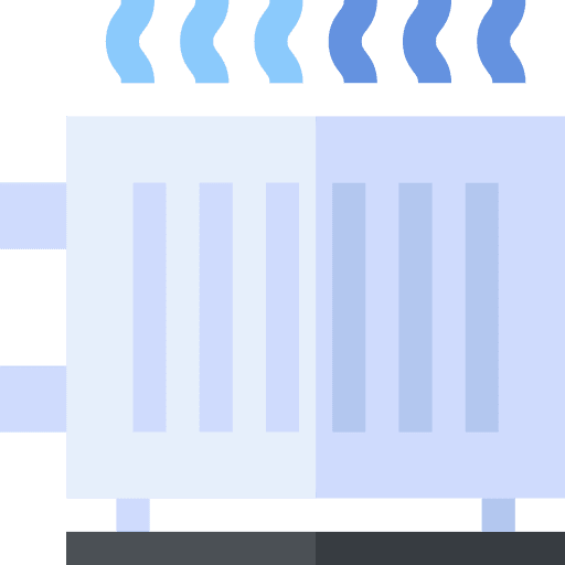 Heater electronics radiator furniture and household icon Heater electronics radiator furniture and household icon