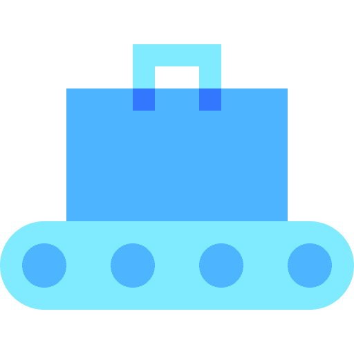 Conveyor belt airport luggage baggage icon Conveyor belt airport luggage baggage icon