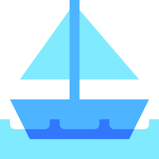 Sailboat transportation travel transport icon Sailboat transportation travel transport icon