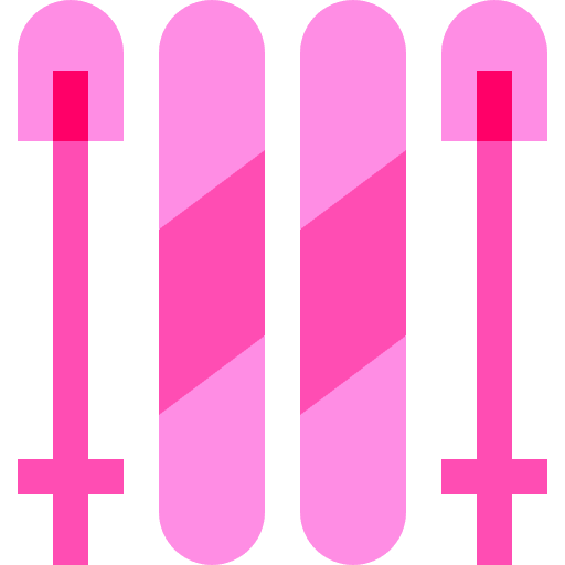 Skiing mountain sports ski sticks ski equipment icon Skiing mountain sports ski sticks ski equipment icon