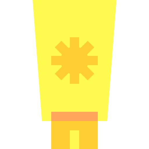 Sun cream sunscreen sunblock holidays icon