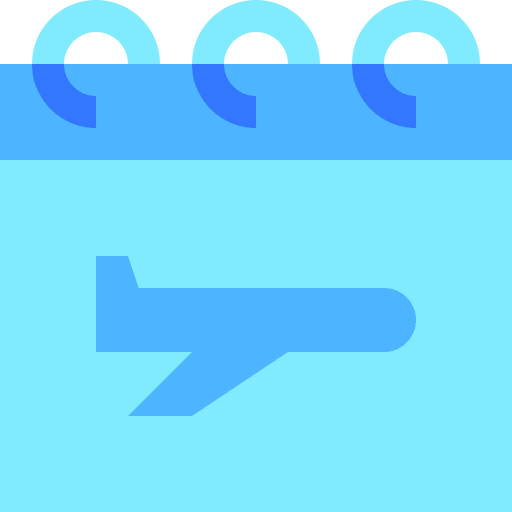 Calendar schedule calendar airplane icon Calendar schedule calendar airplane icon