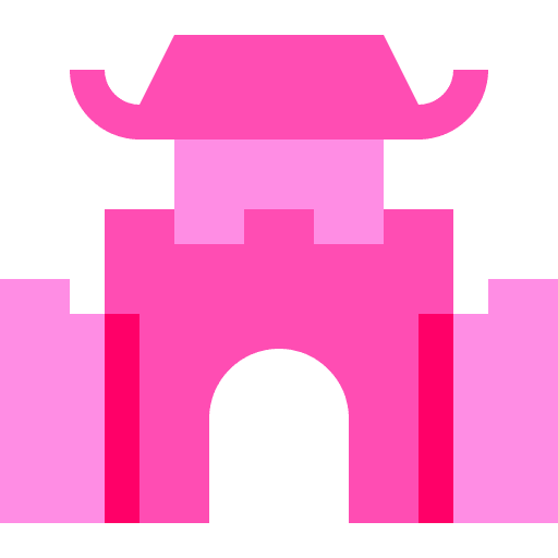 Chinese wall architecture and city monument great wall of china icon Chinese wall architecture and city monument great wall of china icon