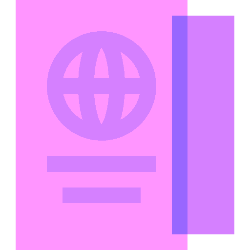 Passport travel identity pass icon Passport travel identity pass icon