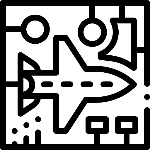 Aircraft plans design plane icon