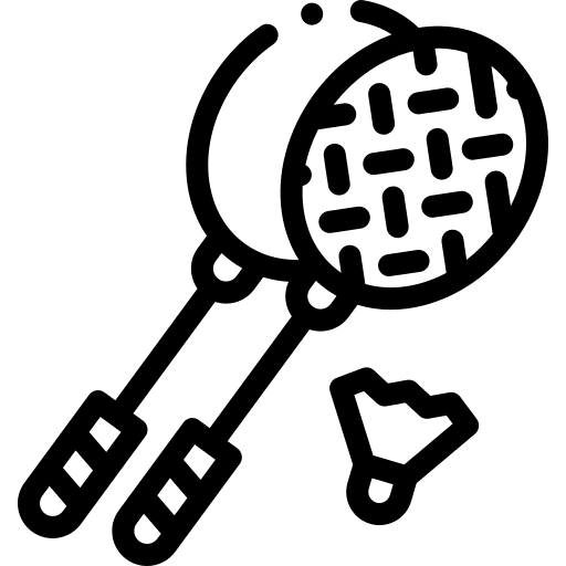 Badminton olympic games shuttlecock birdie icon