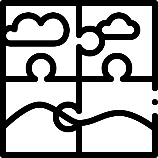 Puzzle jigsaws strategy puzzle icon