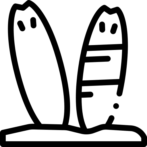 Surfboard sports and competition surf surfboard icon