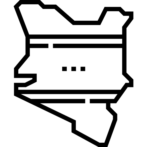 Kenya map maps and location world icon