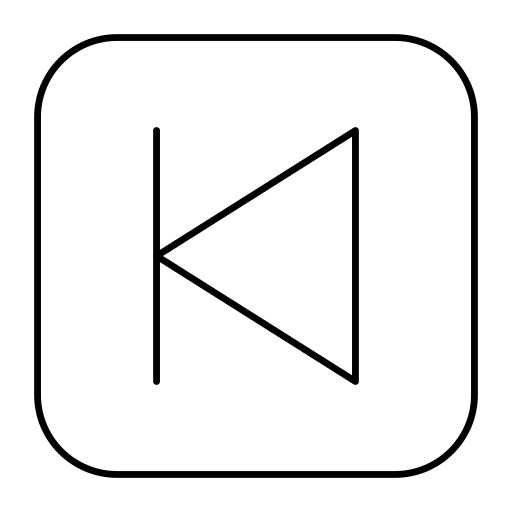 Rewind direction ui rewind icon