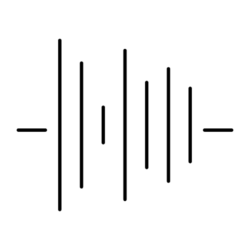 Sound waves music and multimedia sound audio icon