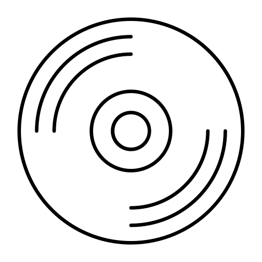 Cd multimedia music and multimedia dvd icon