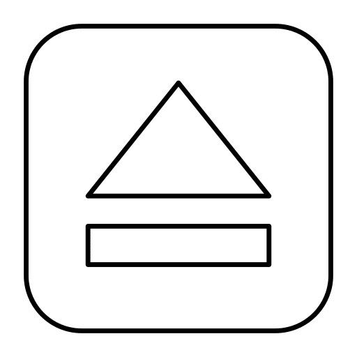 Eject dismiss ui expel icon