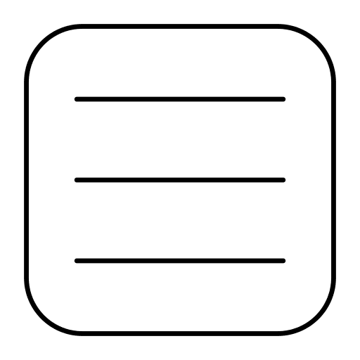 List three lines multimedia list icon