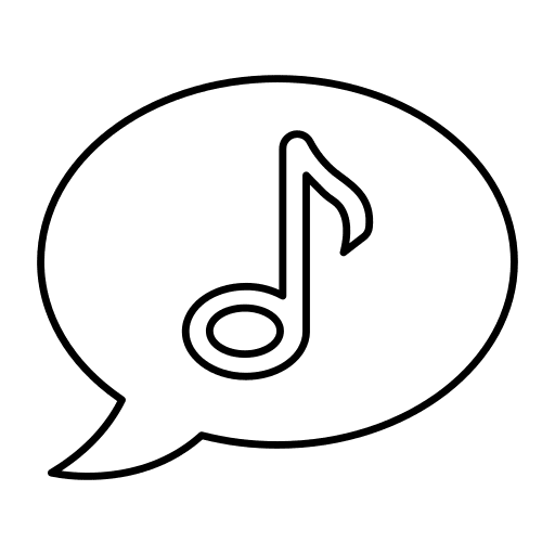 Message music and multimedia multimedia quaver icon