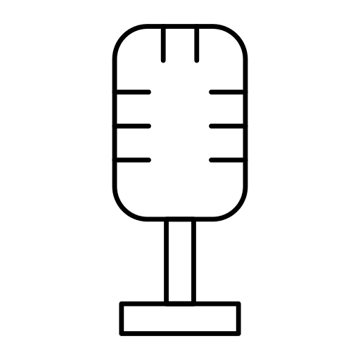 Mic music and multimedia mic microphone icon