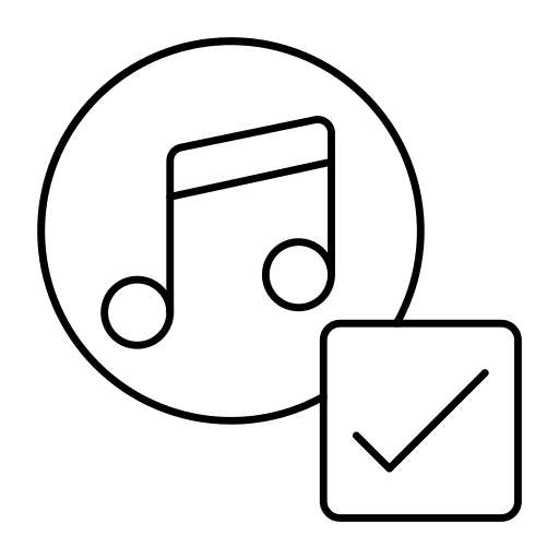 Music quaver song music and multimedia icon